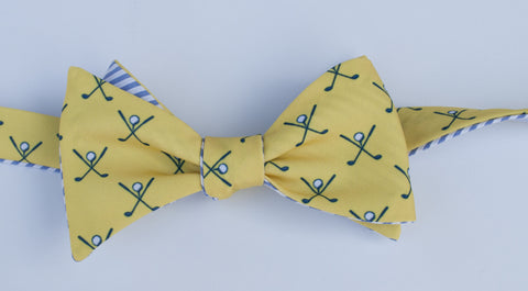 Golf Bow Tie - yellow