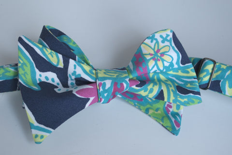 Designer Navy Bow Tie
