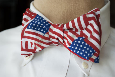 Americana Flag Bow Tie - Mens