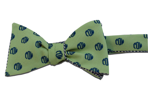 Monogram Bow Tie - circle design