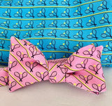 Tennis Bow Tie - blue