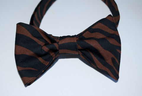 Animal Stripe Bow Tie - Youth