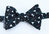 Martini Glasses Bow Tie - red with confetti