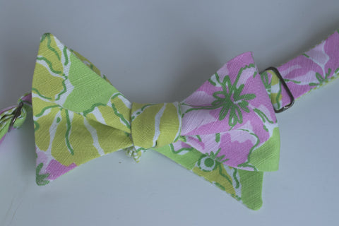 Designer Green Seahorses with Pink Flowers