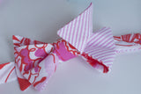 Designer Orange and Hot Pink Bow Tie