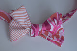 Designer Pink, Orange & Red Bow Tie