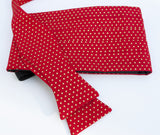 Red with Gold Dot Bow Tie