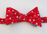 Martini Glasses Bow Tie - black with confetti