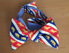 Bears and Bulls Stock Market Bow Tie