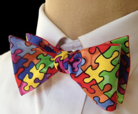 Puzzle Pieces Bow Tie - Youth