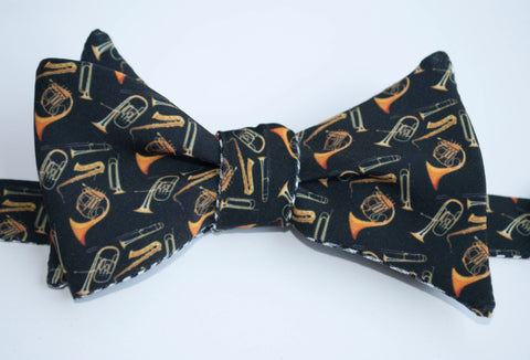 Brass Instruments Bow Tie - black