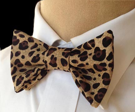 cheetah bow tie
