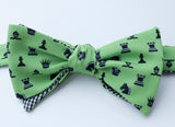 Chess Bow Tie - green