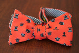 Chess Bow Tie - red