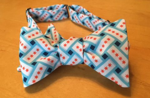 Chicago Flag Bow Tie