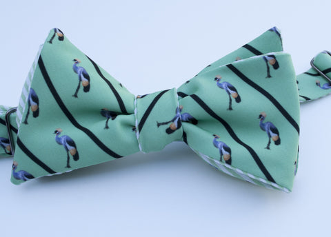 Crane Bow Tie - green
