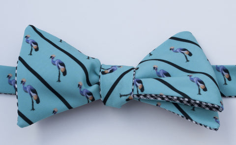 Crane Bow Tie - turquoise