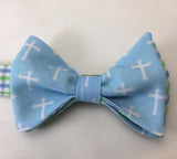 Christian cross bow tie