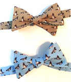 Mallard Duck Bow Tie - blue