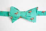 Flamingo Bow Tie - Royal Blue