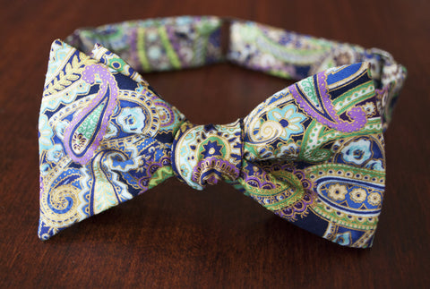 elegant paisley bow tie