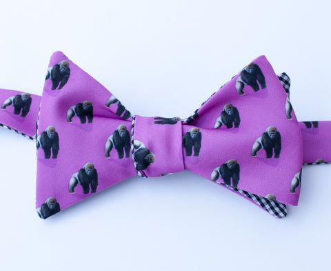 Gorilla Bow Tie - pink