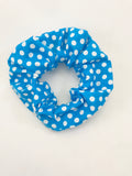 Blue & White Dots - Scrunchie