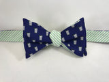 Mint Julep Bow Tie - Navy
