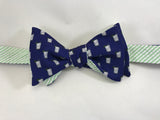 Mint Julep Bow Tie - Navy