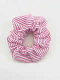 Pink Seersucker - Scrunchie