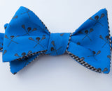 Lacrosse Bow Tie - royal blue