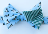 Mallard Duck Bow Tie - blue