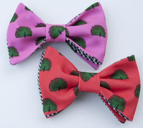Peacock Bow Tie - pink