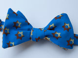 Star of David Bow Tie - black and white