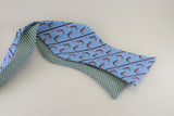 Trout Bow Tie - blue