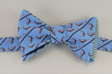 Trout Bow Tie - blue